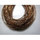 DARK ANTIQUE COPPER - 150 Inches French Metal Wire Gimp Coil Bullion Purl - Check Rough - 3.80 Meters
